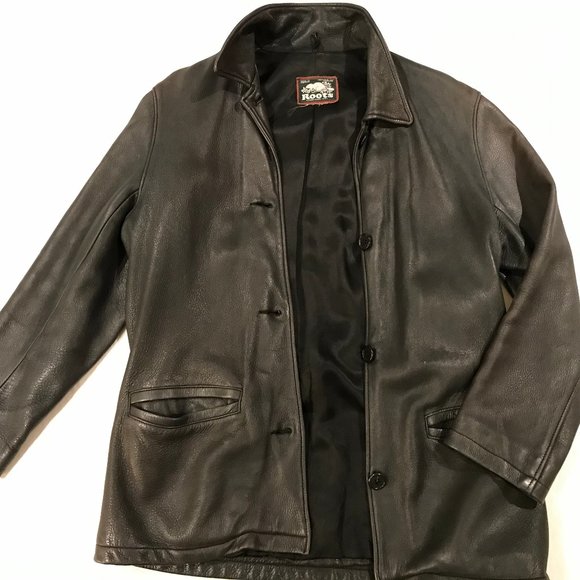 Roots Leather Jacket - Picture 1 of 10